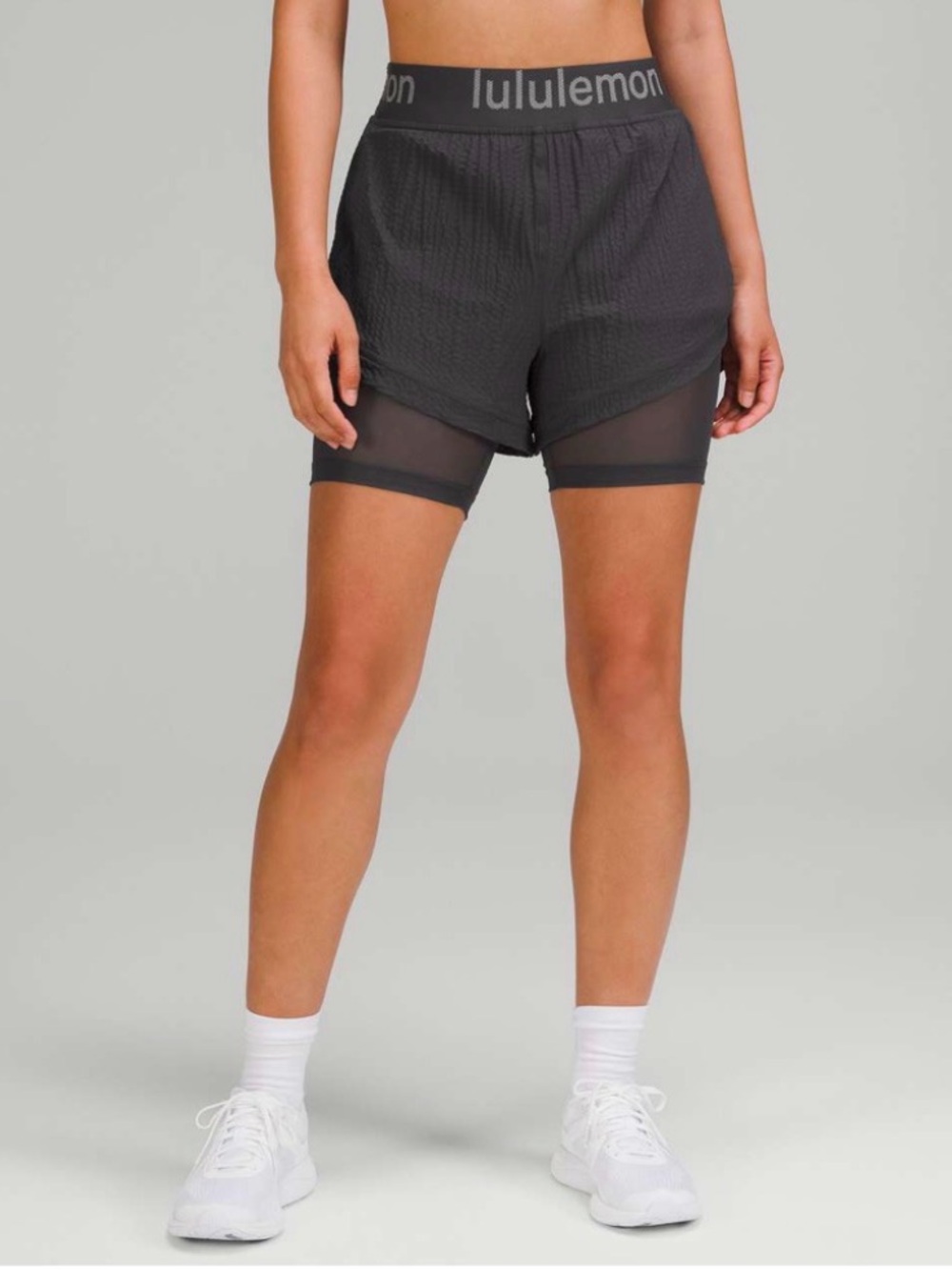 Lululemon Logo Waistband High-Rise Training Short